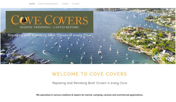 Cove Covers website